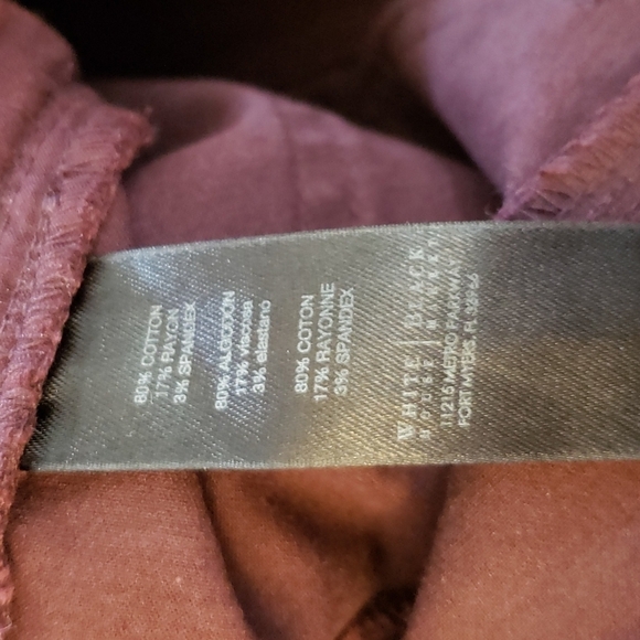 White House Black Market Black Cherry Skinny Jeans Style 570158437 Size 0R - Picture 5 of 13